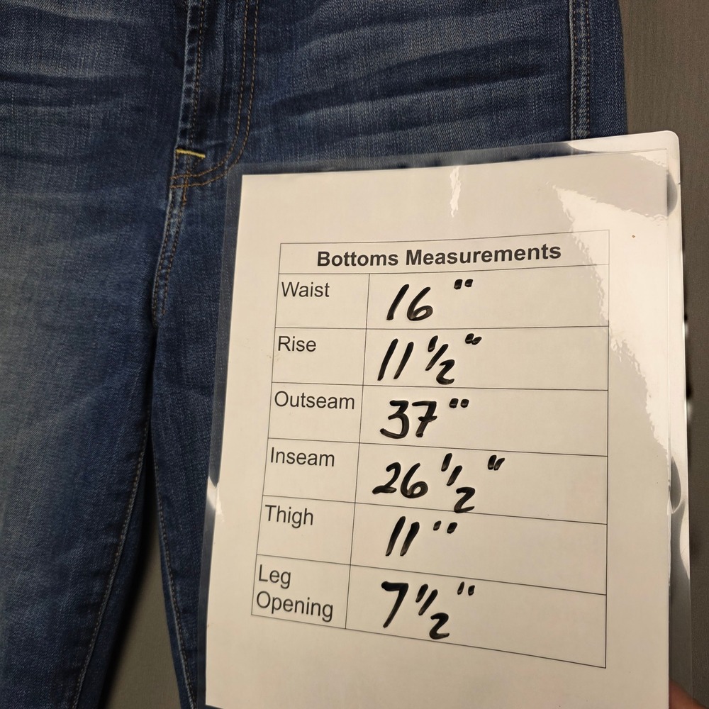 7 For All Mankind Jeans Women's High Rise Straight Leg Blue 32 - Picture 10 of 10